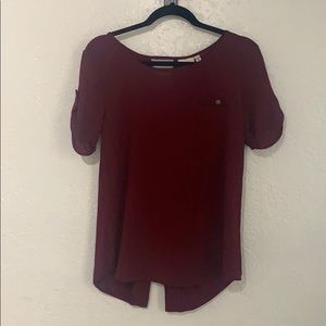 Burgundy Blouse